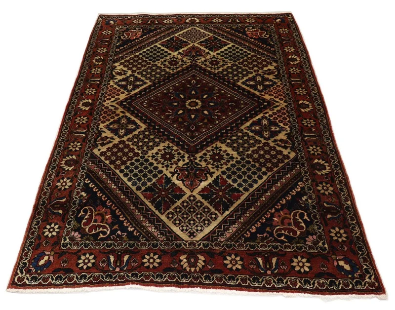 Perserteppich - Nomadic 142 x 204 cm - dunkelrot