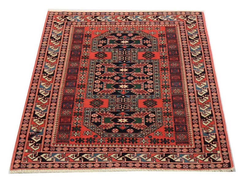 Afghan Teppich 134 x 153 cm - rot