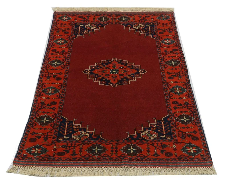 Afghan Teppich 126 x 180 cm - rot