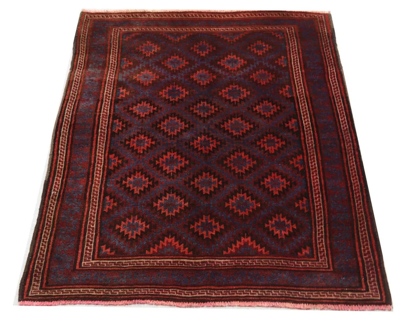 Belutsch Teppich 121 x 180 cm - dunkelrot