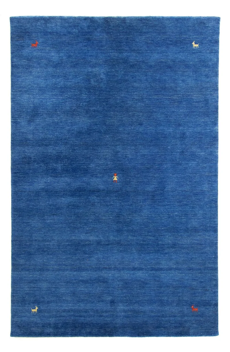 Gabbeh Teppich - Indus 250 x 300 cm - blau