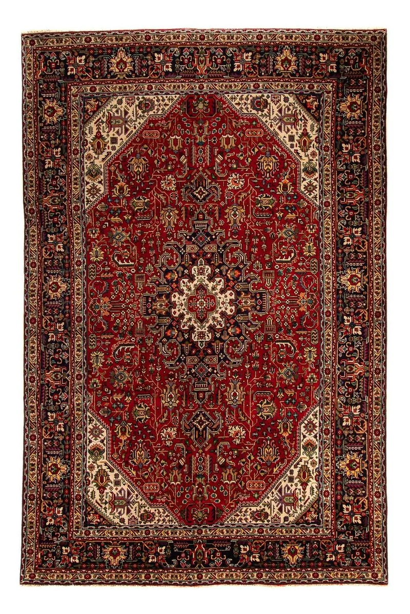 Perserteppich - Täbriz 195 x 305 cm - dunkelrot