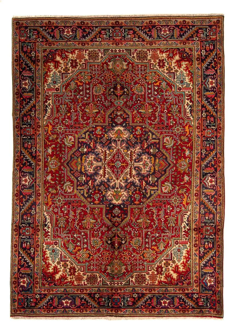 Perserteppich - Täbriz 200 x 295 cm - hellrot