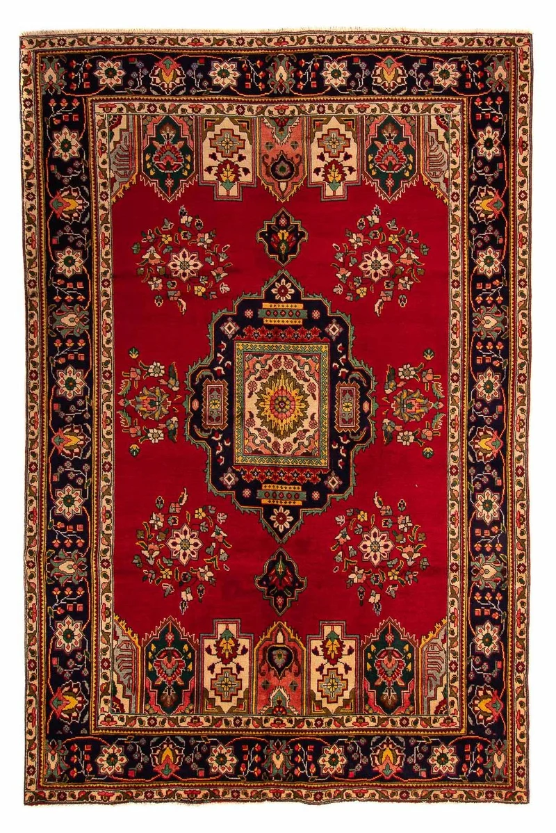 Perserteppich - Täbriz 197 x 297 cm - dunkelrot