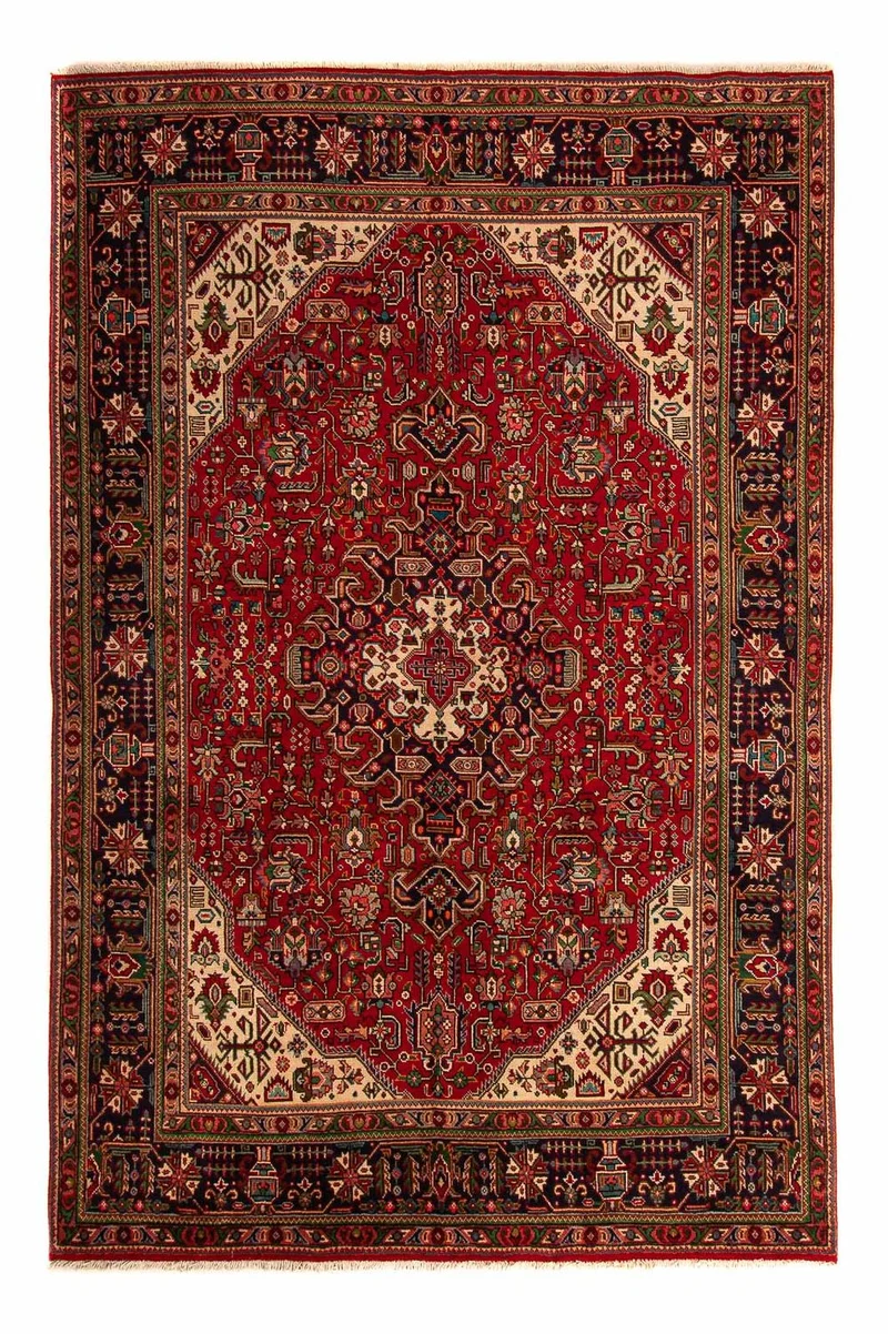 Perserteppich - Täbriz 195 x 297 cm - dunkelrot