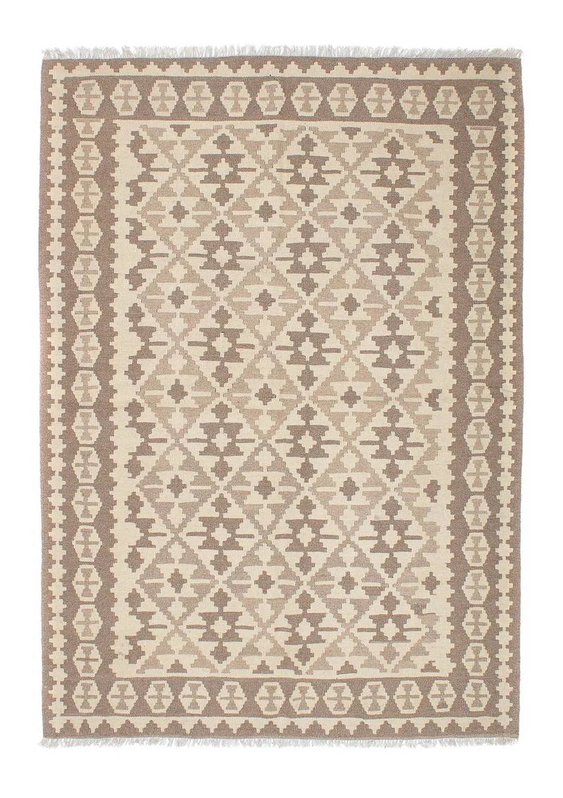Kelim Teppich - Oriental 173 x 240 cm - beige