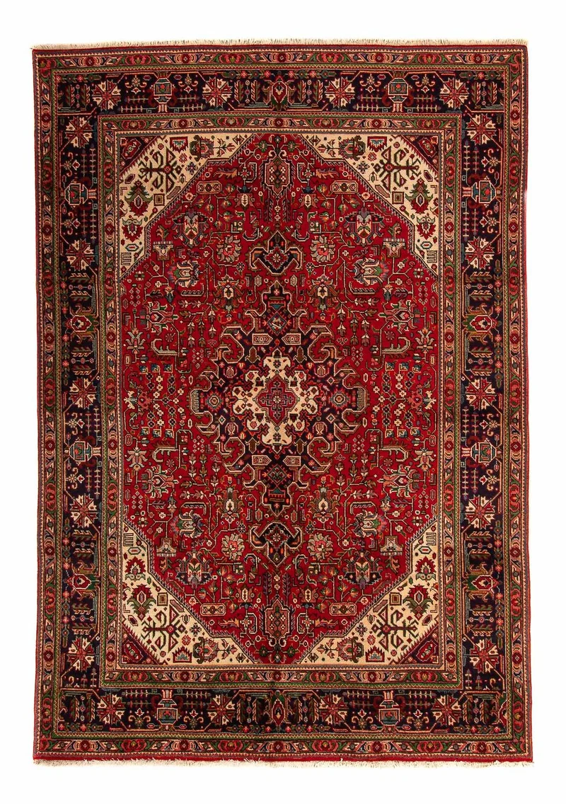 Perserteppich - Täbriz 195 x 295 cm - dunkelrot