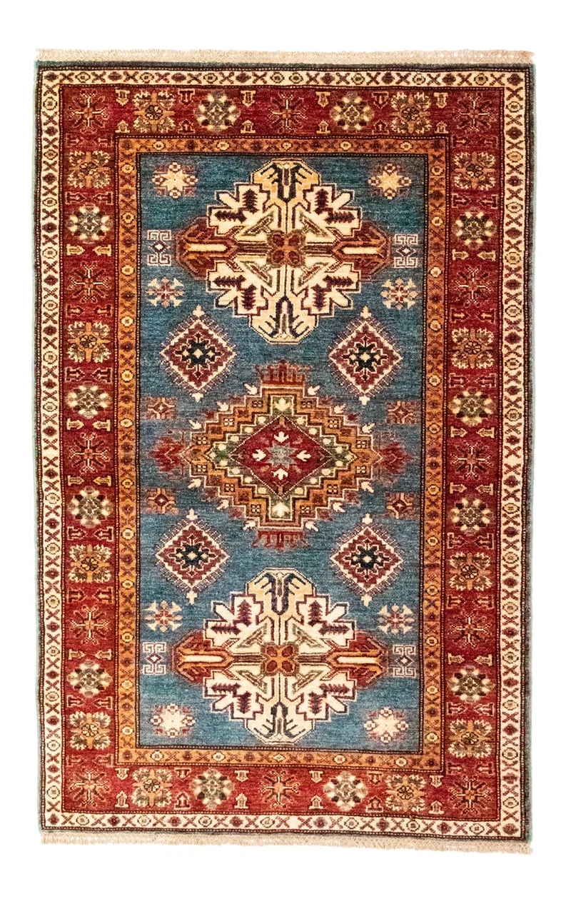 Ziegler Teppich - Kazak 102 x 157 cm - hellblau