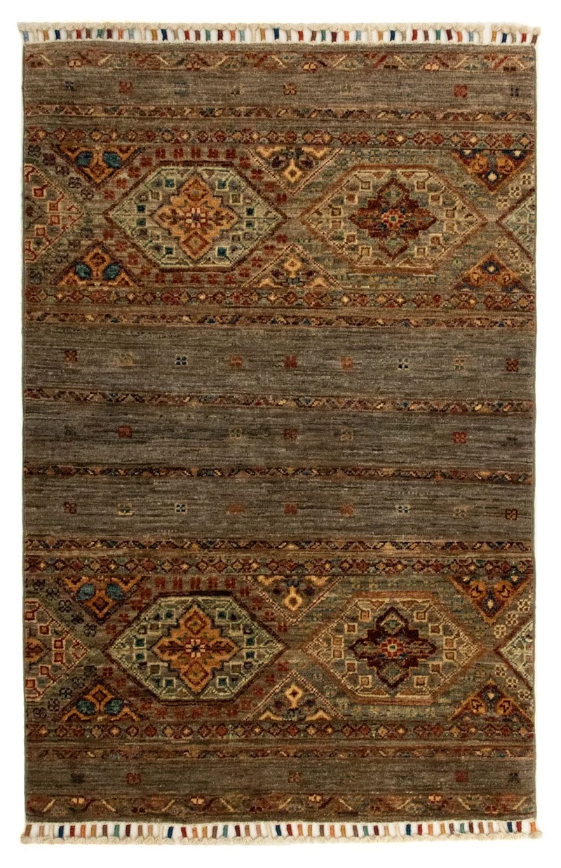 Ziegler Teppich - Modern 80 x 118 cm - dunkelbraun