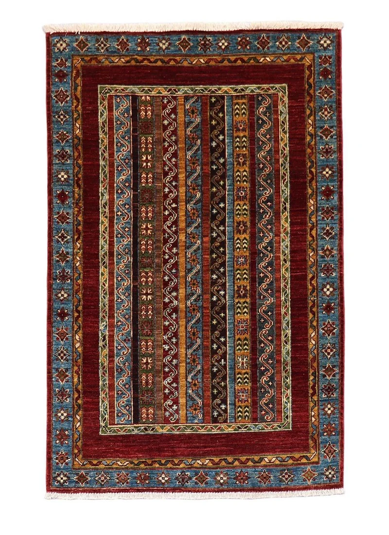 Ziegler Teppich 105 x 152 cm - dunkelrot