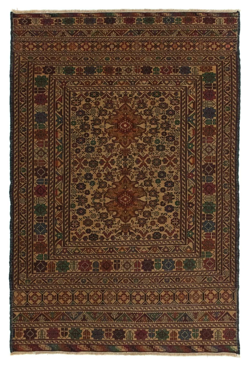 Kelim Teppich - Oriental 96 x 142 cm - mehrfarbig