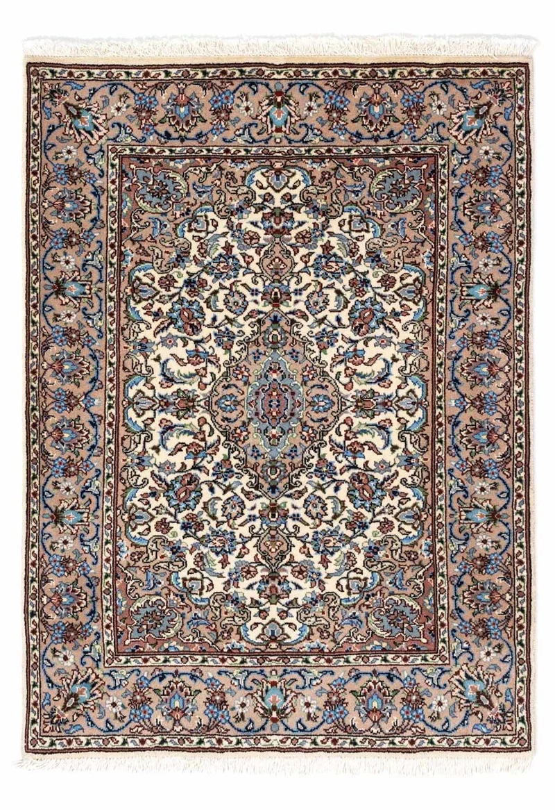 Perserteppich - Keshan 100 x 140 cm - beige