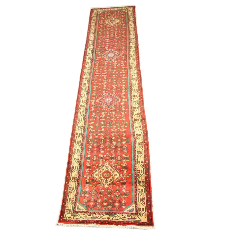 Perserteppich - Nomadic 80 x 367 cm - rot