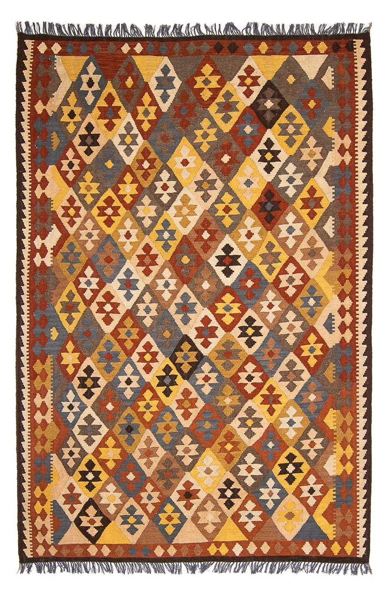 Kelim Teppich - Splash 203 x 290 cm - mehrfarbig