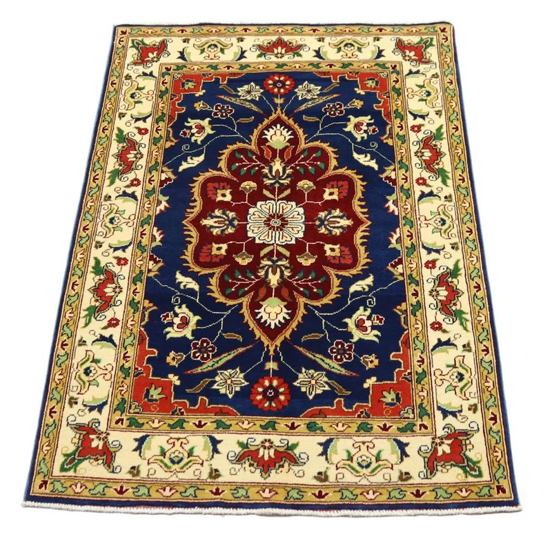 Ziegler Teppich 102 x 152 cm - dunkelblau