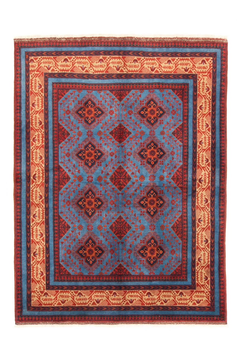 Afghan Teppich - Kunduz 151 x 200 cm - rot