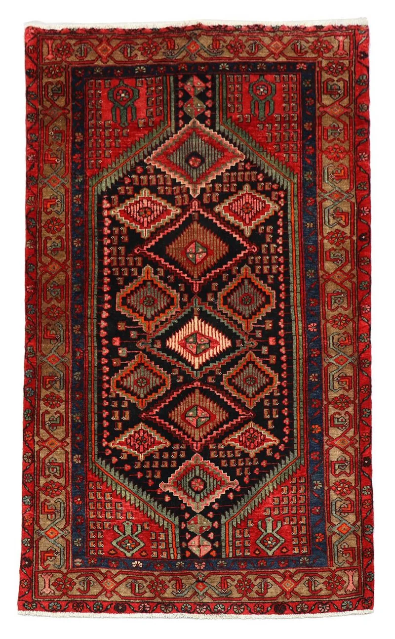 Perserteppich - Nomadic 138 x 217 cm - schwarz
