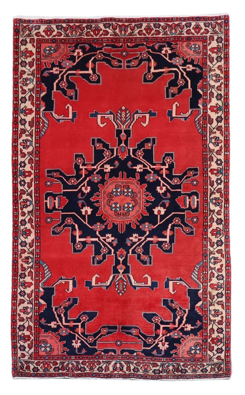 Perserteppich - Nomadic 125 x 215 cm - rot