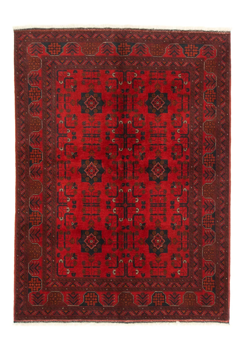 Afghan Teppich - Kunduz 149 x 197 cm - rot