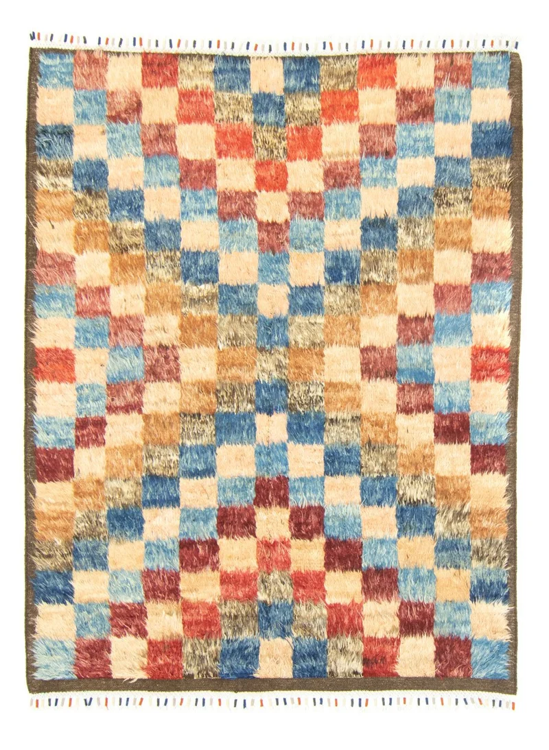 Berber Teppich 143 x 206 cm - bunt