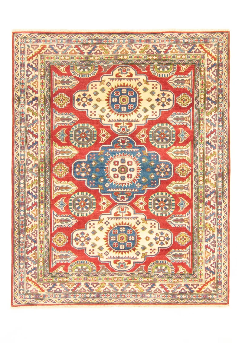 Ziegler Teppich - Kazak 157 x 198 cm - dunkelrot