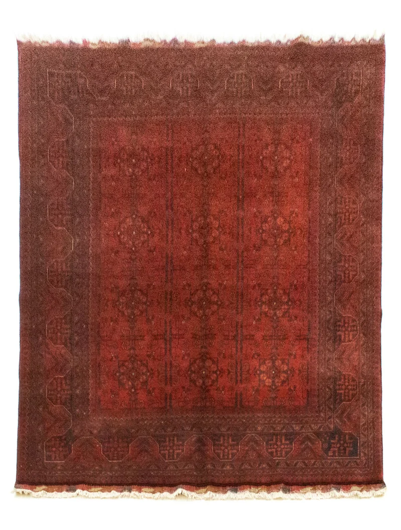 Afghan Teppich - Kunduz 147 x 194 cm - rot