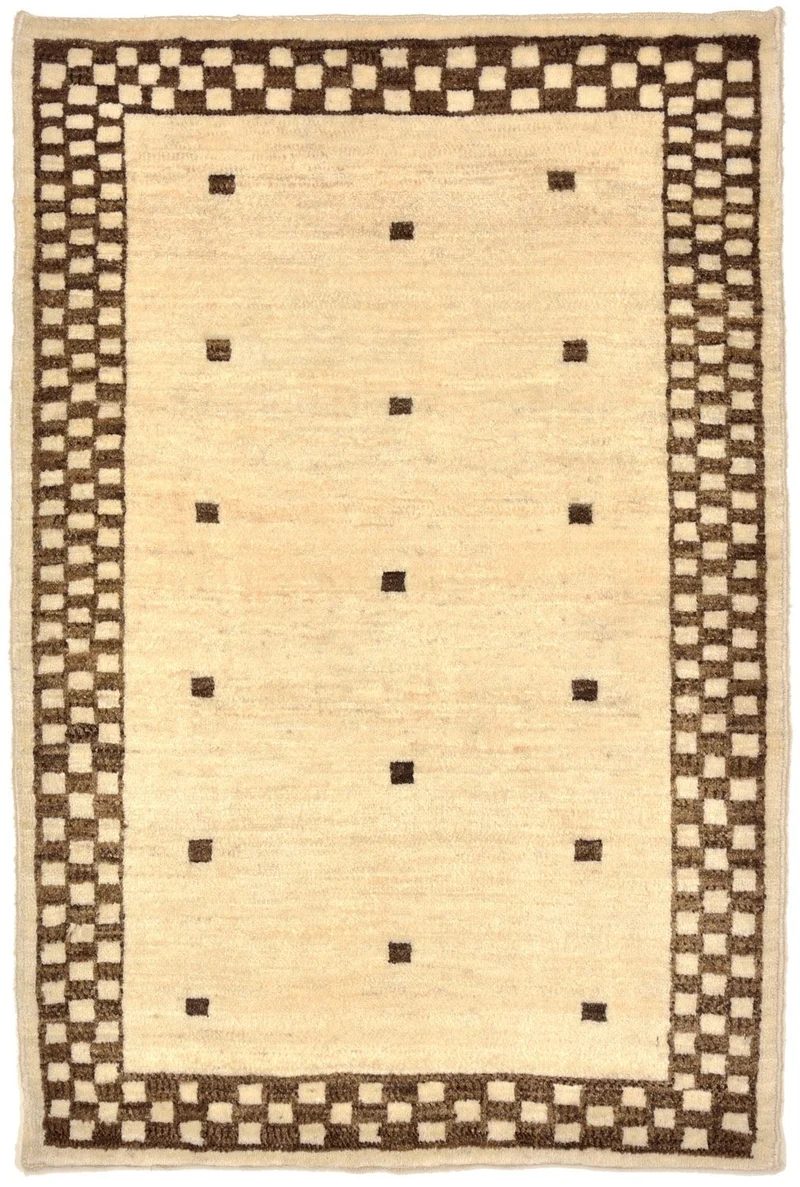 Gabbeh Teppich - Loribaft Perser 71 x 108 cm - sand