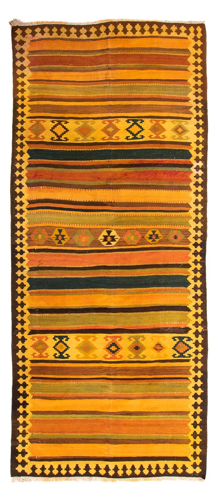 Kelim Teppich - Old 160 x 355 cm - mehrfarbig
