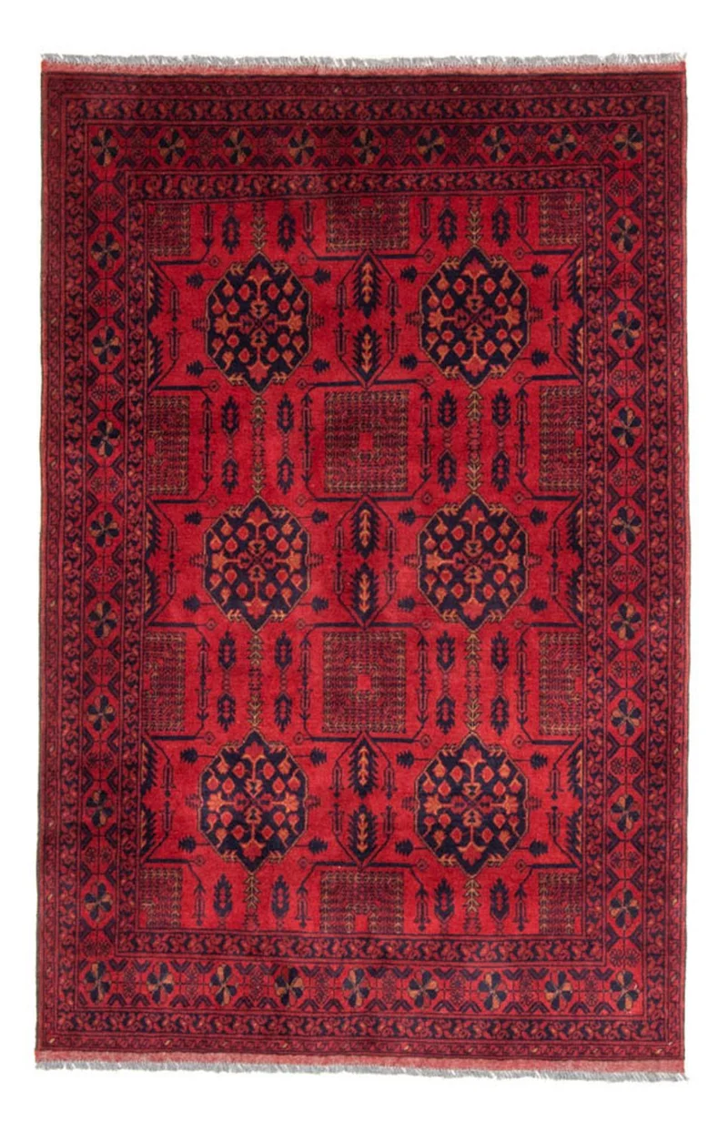 Afghan Teppich - Kunduz 130 x 196 cm - rot