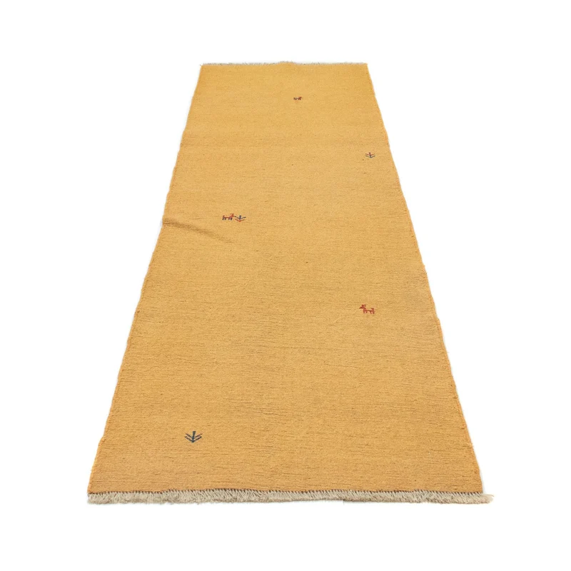 Gabbeh Teppich - Perser 80 x 278 cm - gold