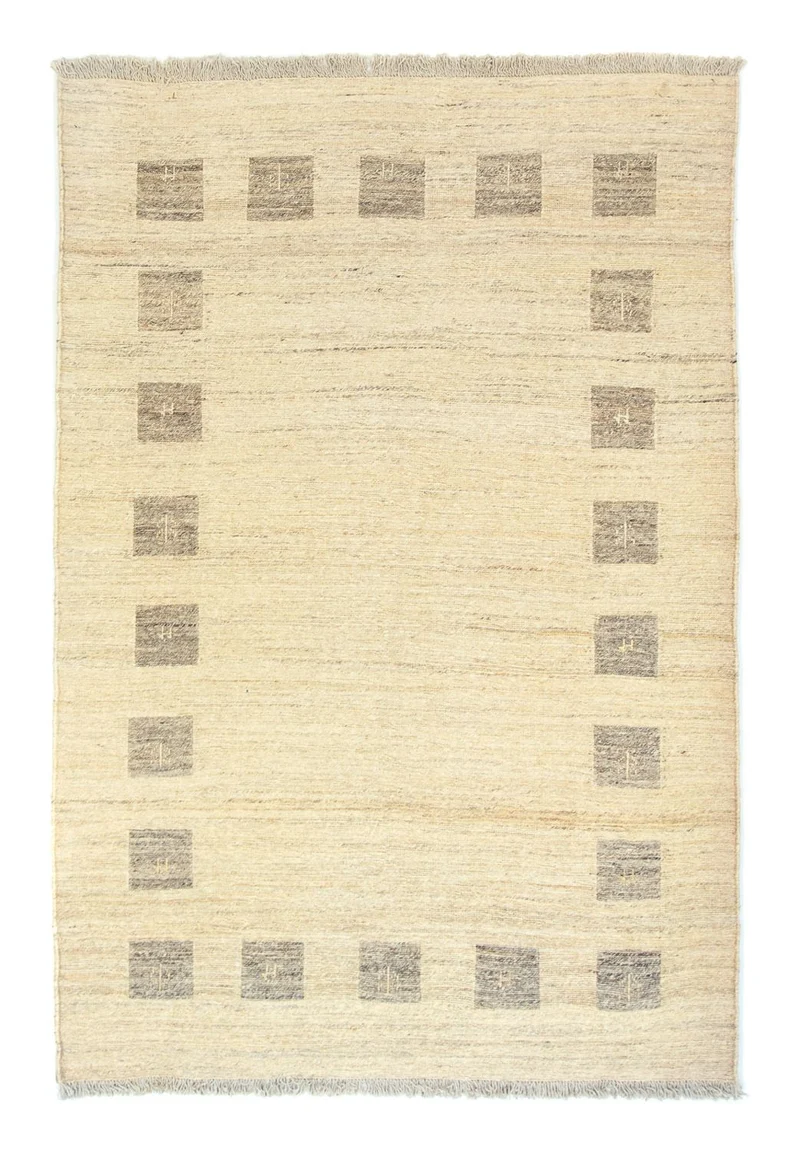 Gabbeh Teppich - Perser 121 x 183 cm - beige