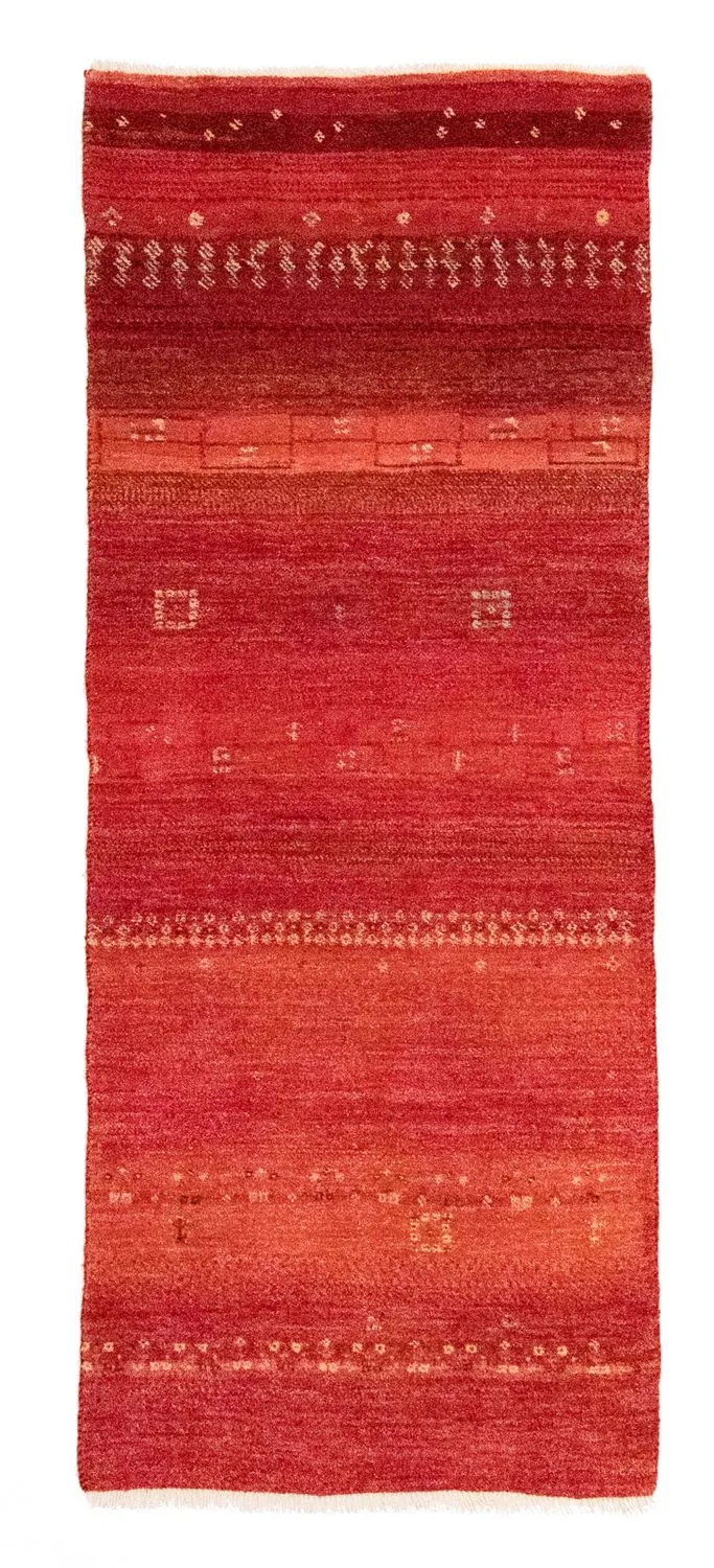 Gabbeh Teppich - Perser 75 x 215 cm - rot