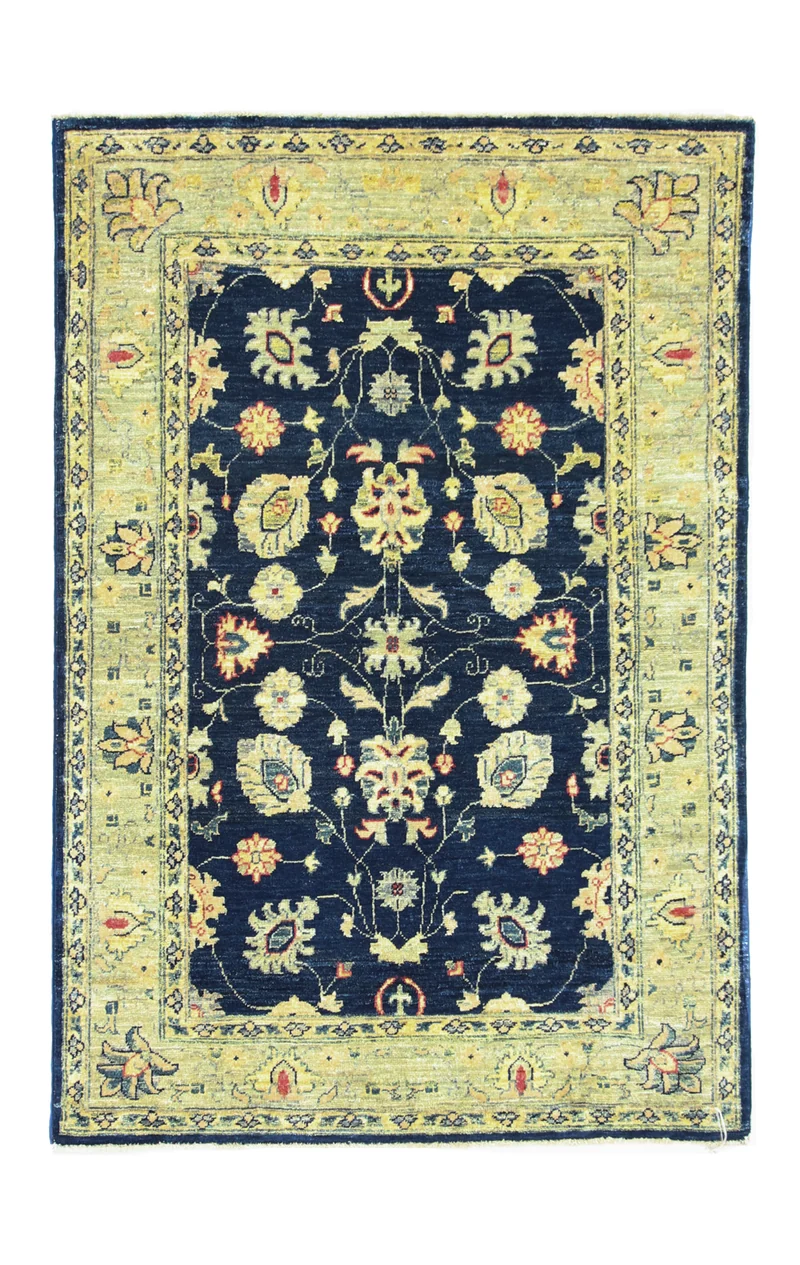 Ziegler Teppich 100 x 149 cm - dunkelblau