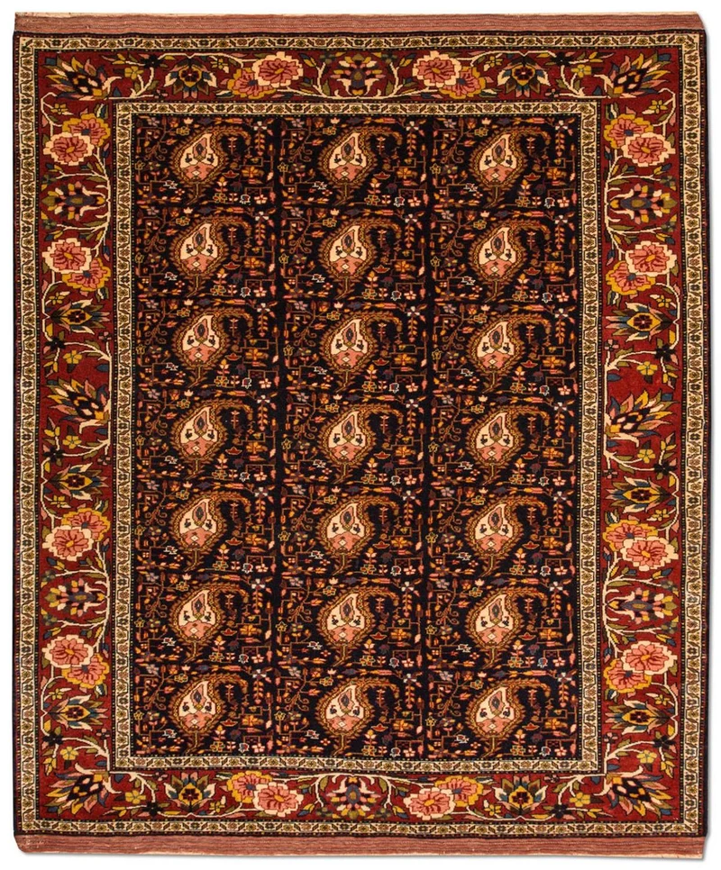 Perserteppich - Classic 140 x 171 cm - dunkelblau