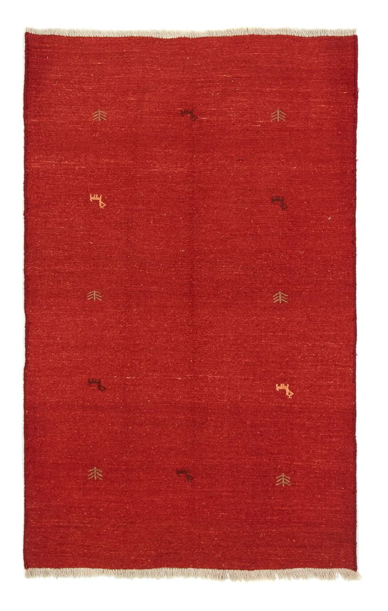 Gabbeh Teppich - Indus 120 x 180 cm - rot