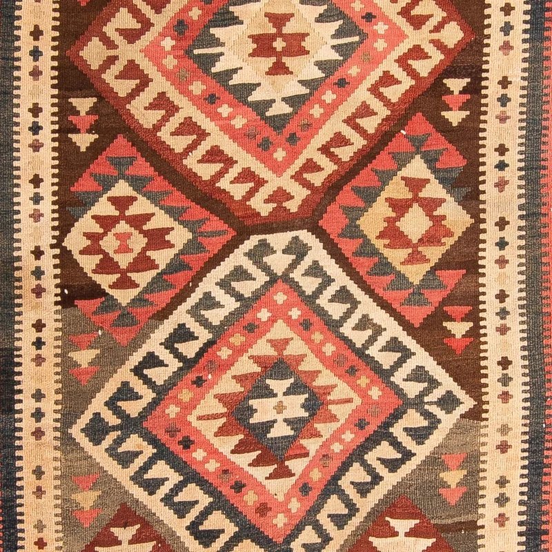 Kelim Teppich - Old 135 x 402 cm - mehrfarbig