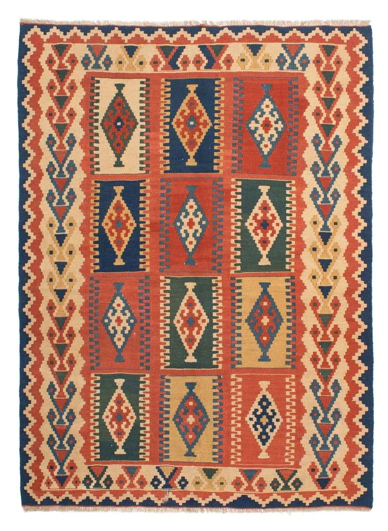 Kelim Teppich - Oriental 163 x 215 cm - mehrfarbig