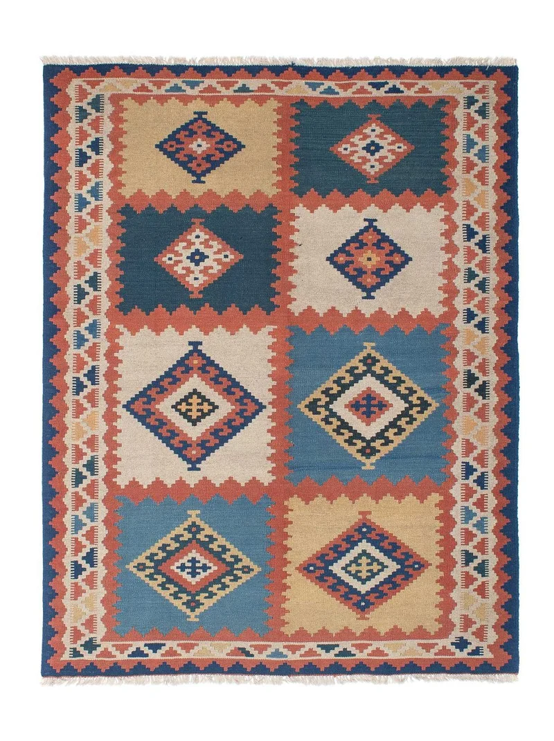 Kelim Teppich - Oriental 161 x 216 cm - mehrfarbig
