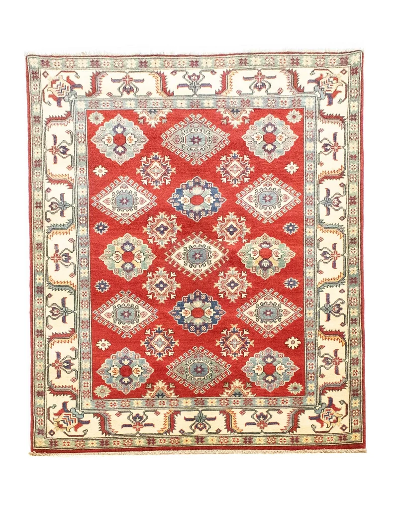 Ziegler Teppich - Kazak 146 x 199 cm - dunkelrot