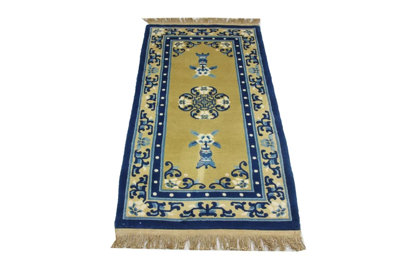China Teppich 76 x 152 cm - blau
