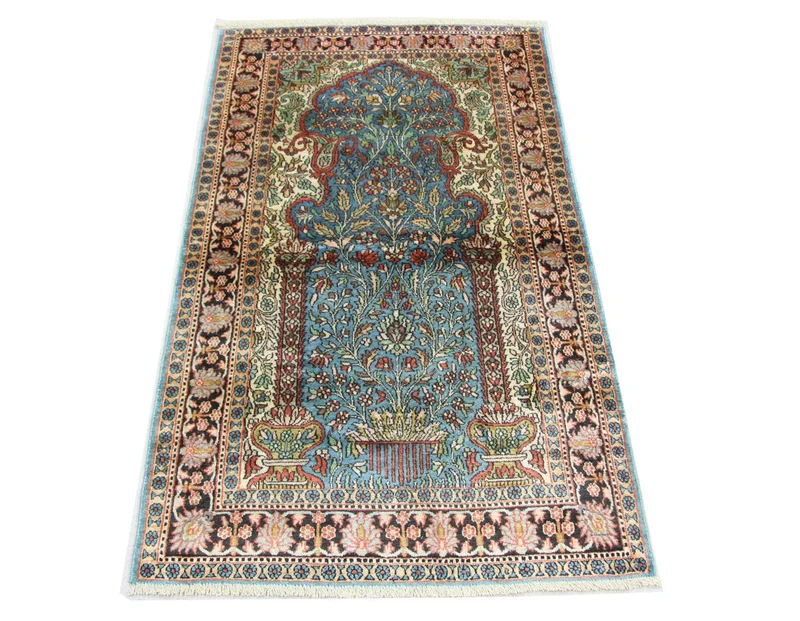 Seidenteppich - Kaschmir Seide 90 x 156 cm Teppichbrücke