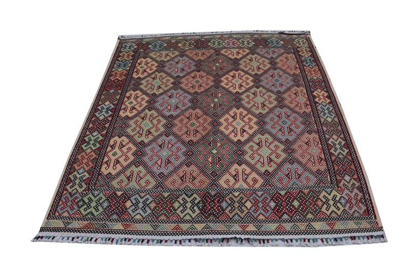 Kelim Teppich - Oriental 178 x 205 cm - blau
