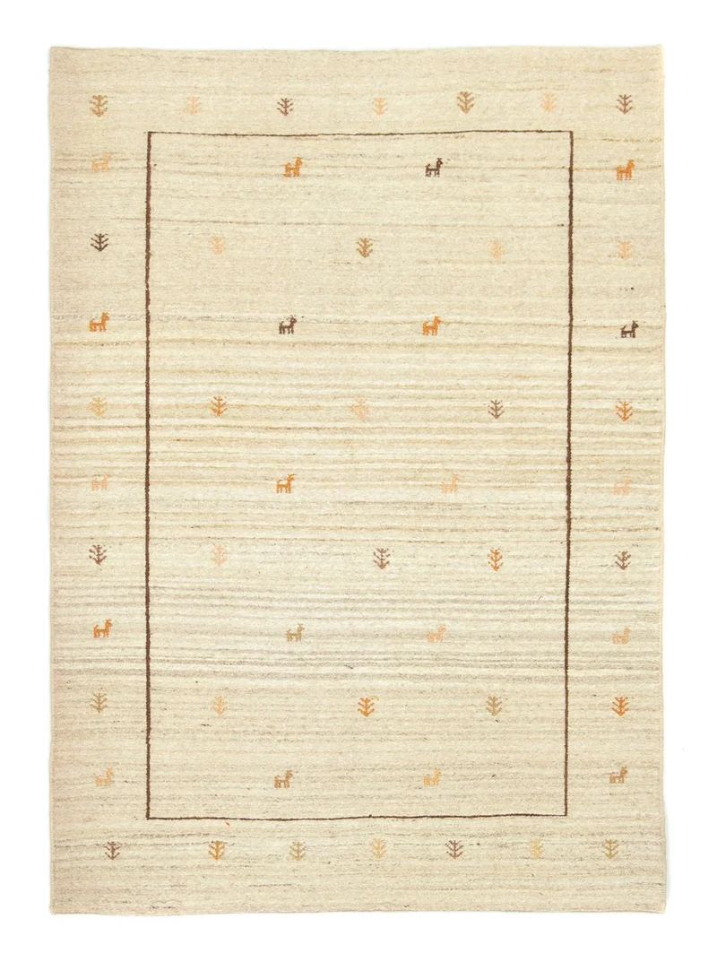 Gabbeh Teppich - Perser 123 x 172 cm - beige