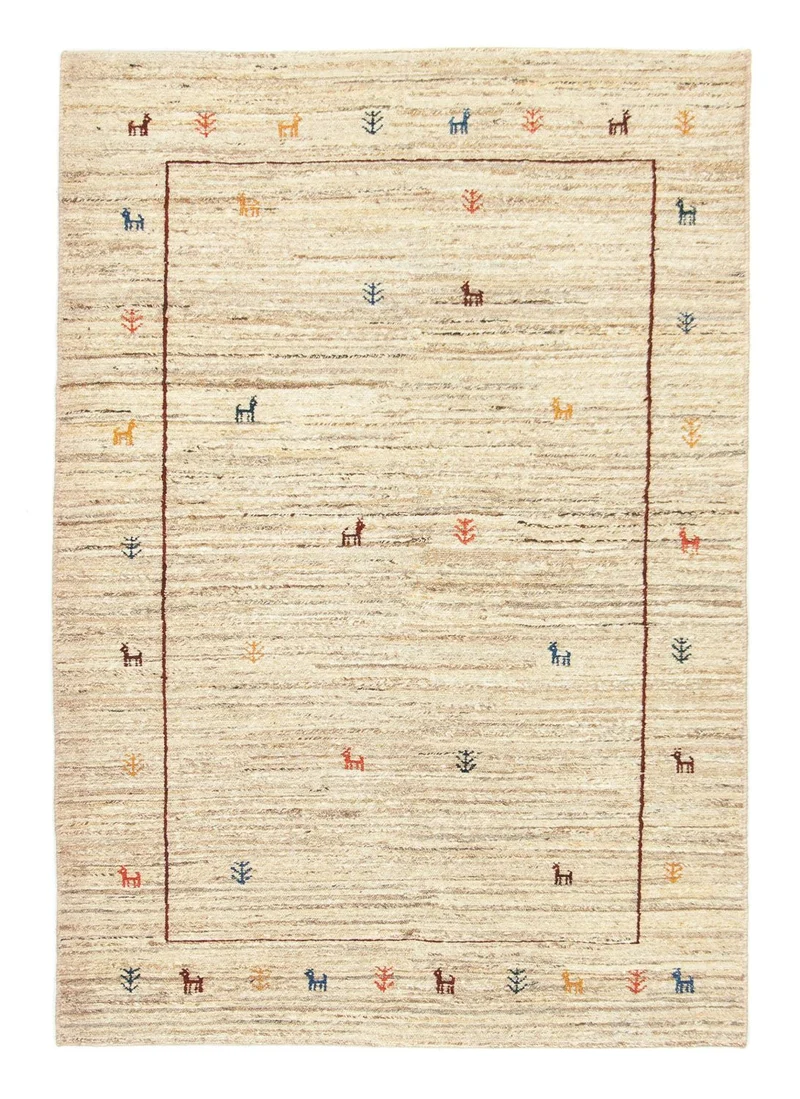 Gabbeh Teppich - Perser 121 x 174 cm - beige