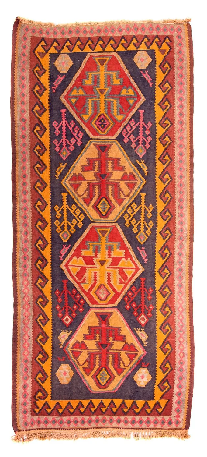 Kelim Teppich - Old 155 x 340 cm - mehrfarbig
