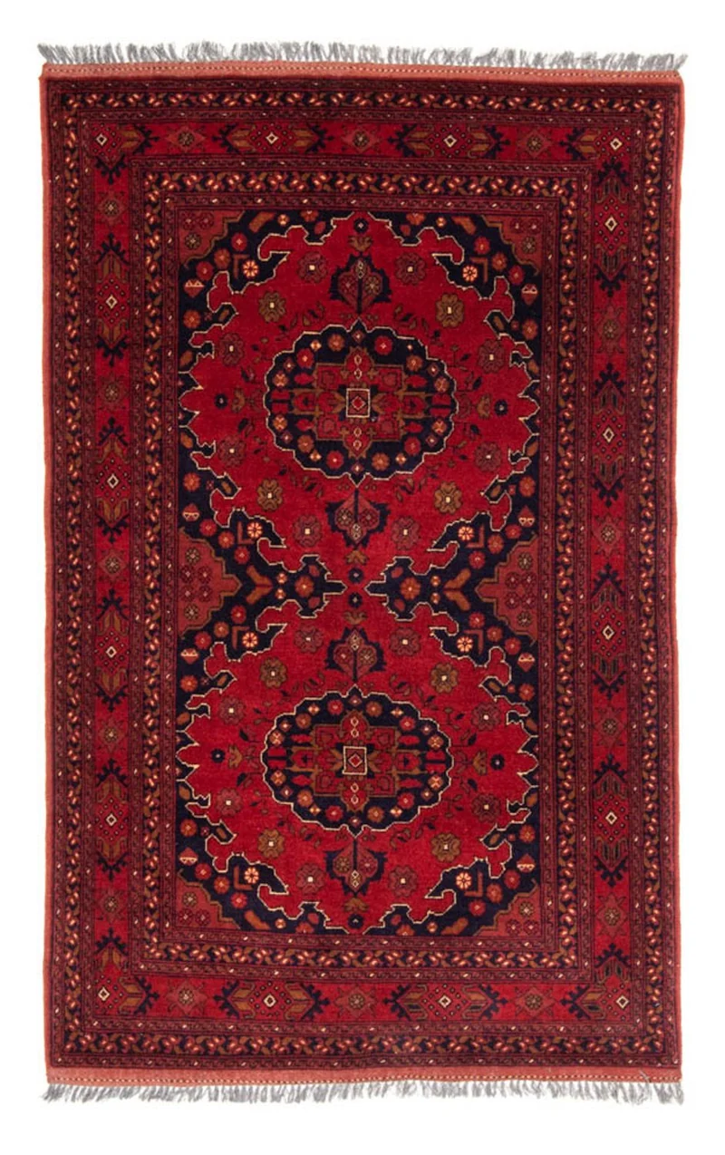 Afghan Teppich - Kunduz 120 x 200 cm - rot
