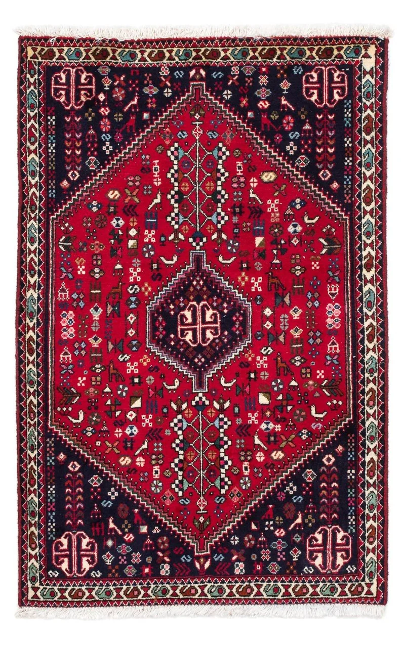 Perserteppich - Nomadic 78 x 122 cm - dunkelrot