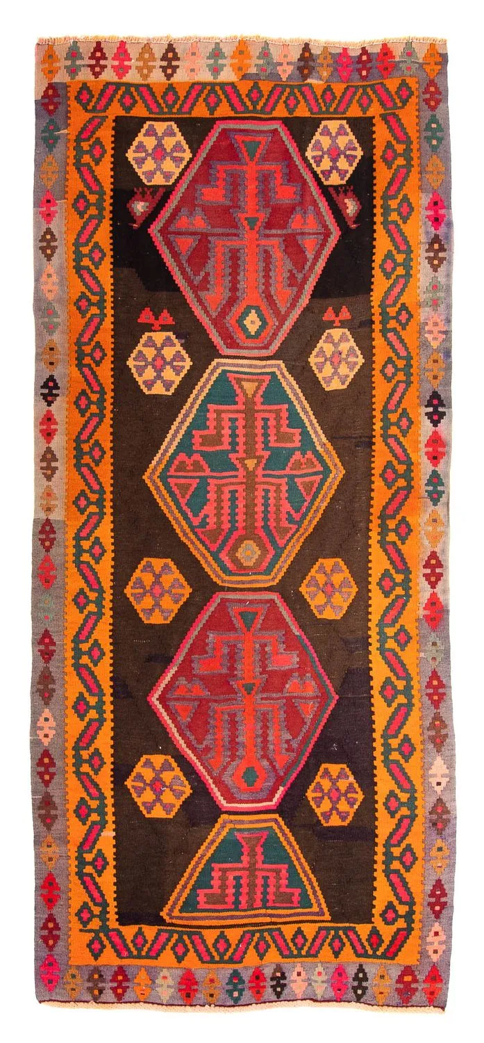 Kelim Teppich - Old 155 x 330 cm - mehrfarbig