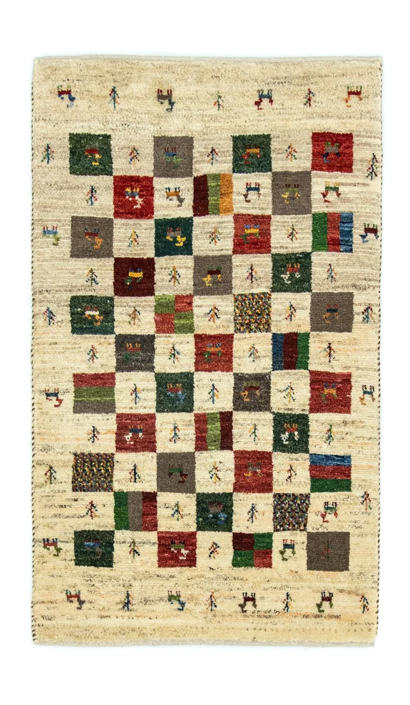 Gabbeh Teppich - Perser 80 x 129 cm - bunt