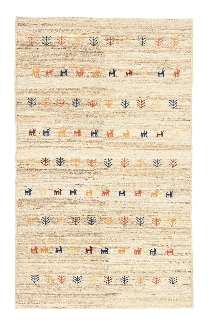 Gabbeh Teppich - Perser 110 x 182 cm - beige